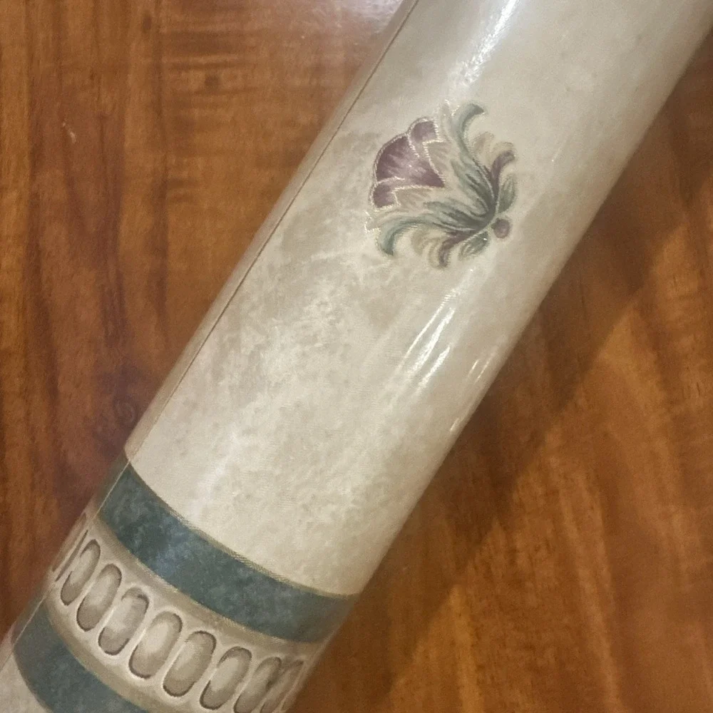 DoubleRoll WESTMOUNT WALLCOVERINGS Wallpaper Baroque Ornate Florals Green 858147